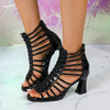 Gladiatorsandalen met hoge hakken voor dames