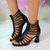 Gladiatorsandalen met hoge hakken voor dames