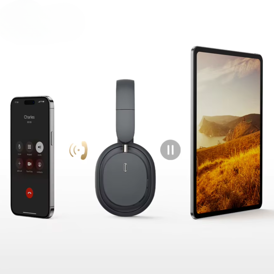 Draadloze Bluetooth koptelefoon | 3D sound en noice cancellation - 70 uur speeltijd - koppel met 2 apparaten