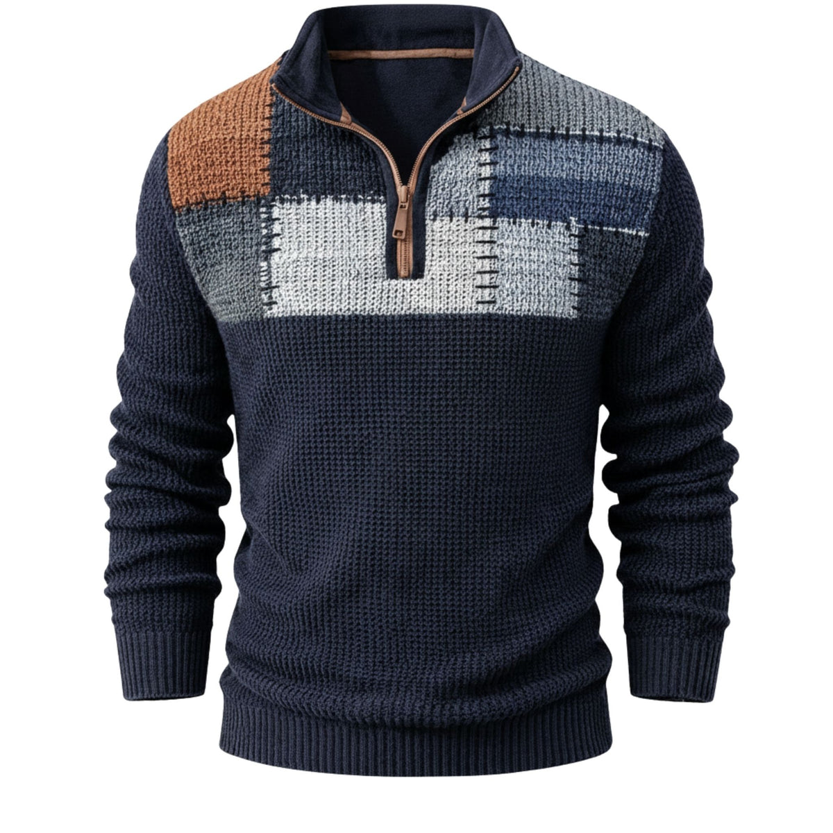 Herensweatshirt Met Rits In Moderne Stijl