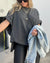 Dames Oversized T Shirt Casual Comfort Katoen-4