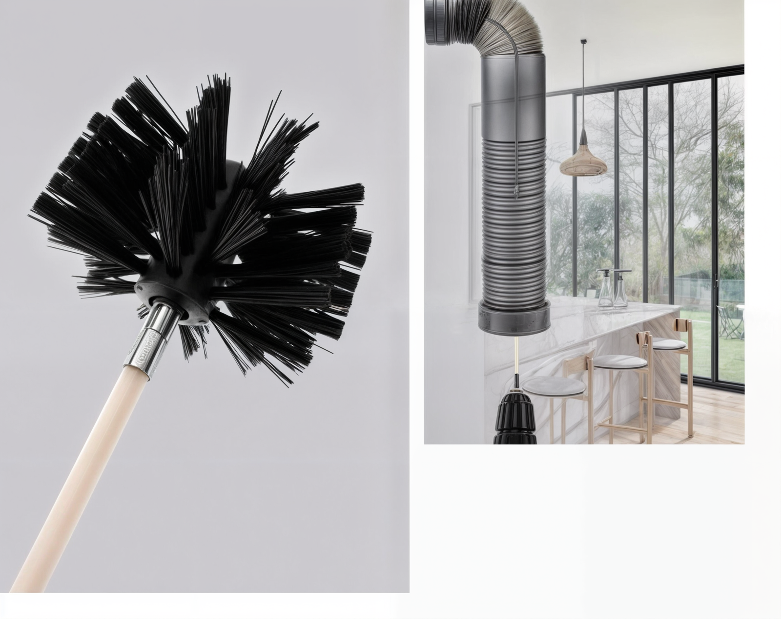 Pijp Binnen roterende reinigingsborstel