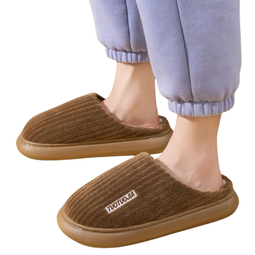 Traagschuim Fluffy Pluche Pantoffels