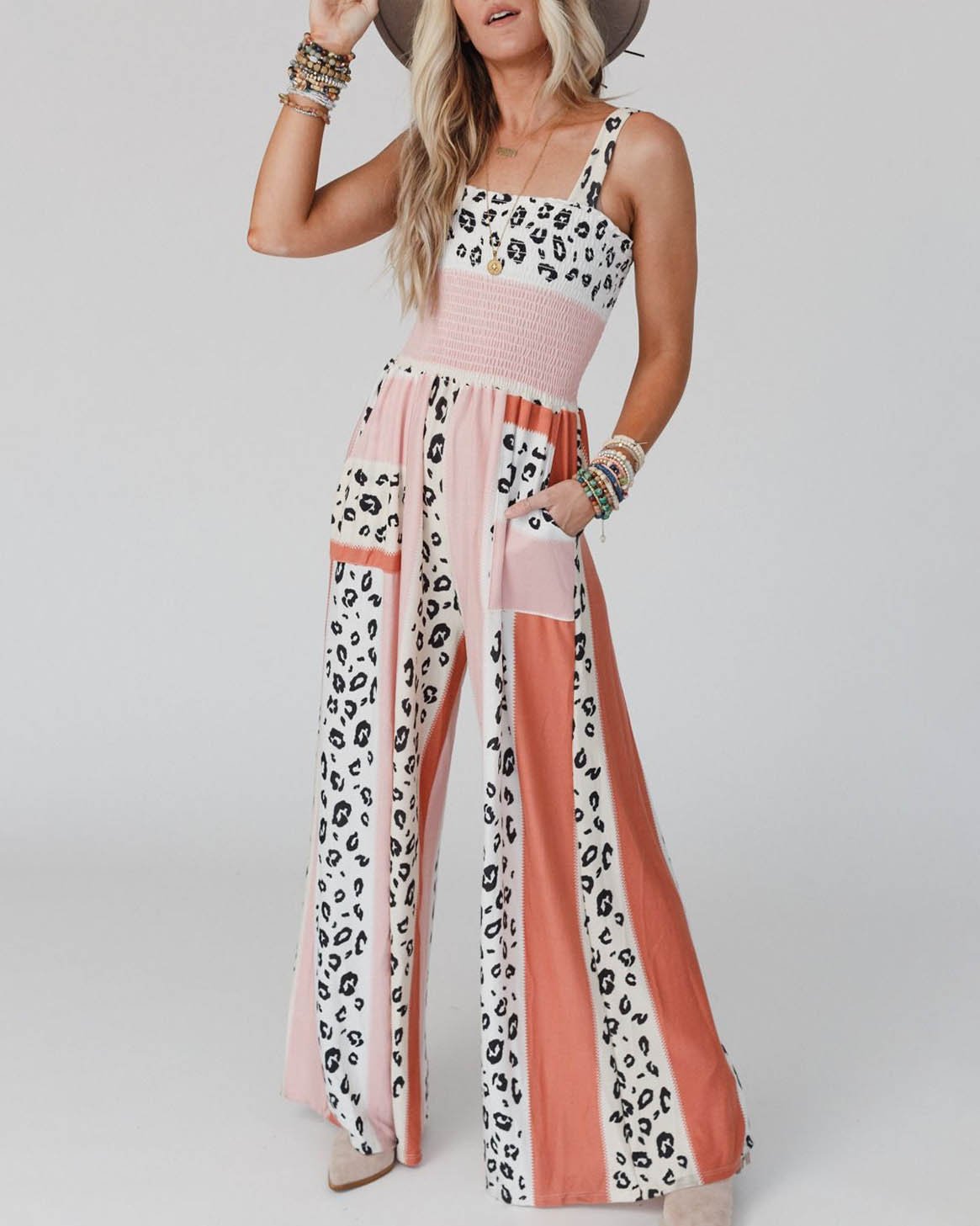 Dames Jumpsuit Feestelijk Met Wijde Pijpen Van Polyester-1