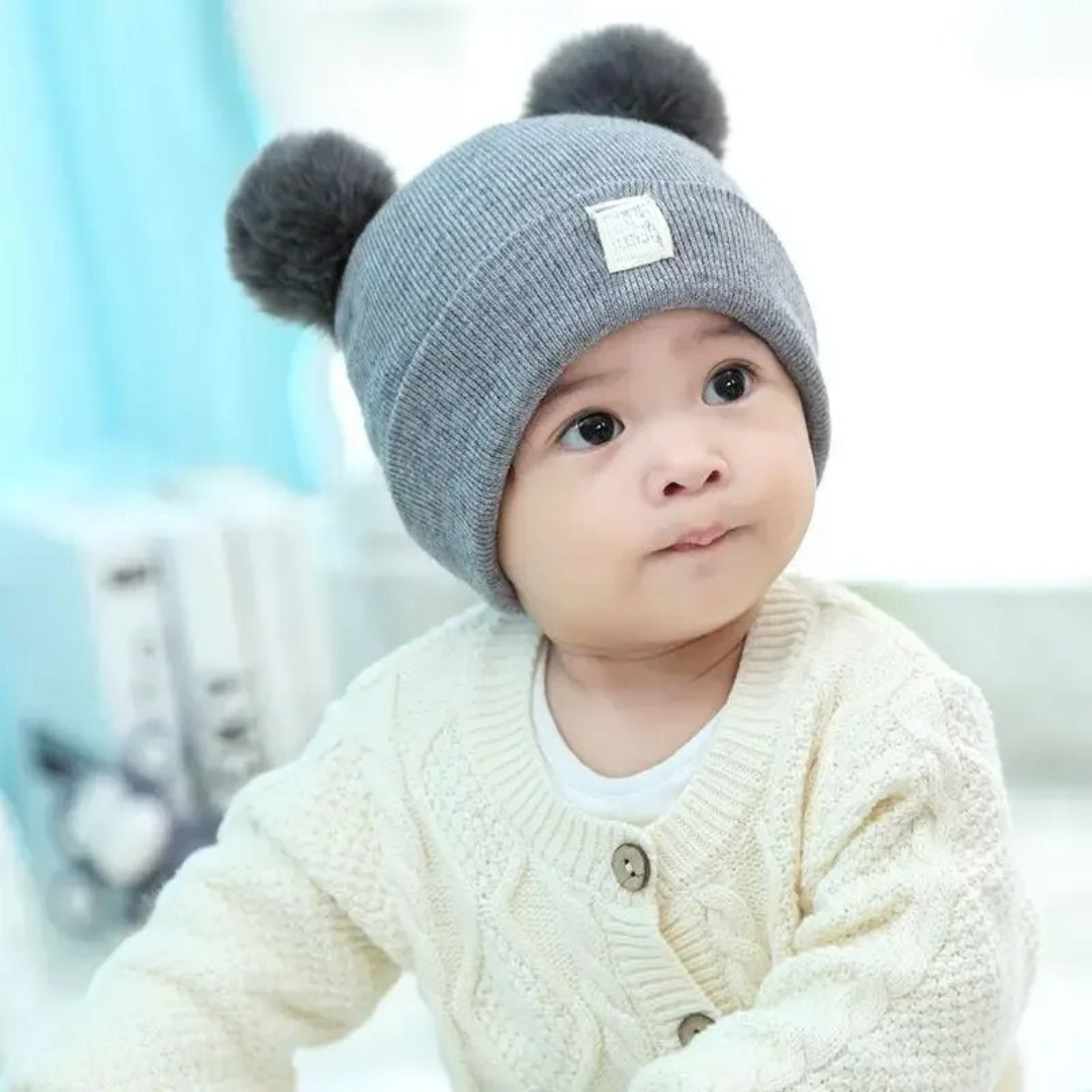 Wollen Gebreide Baby Muts