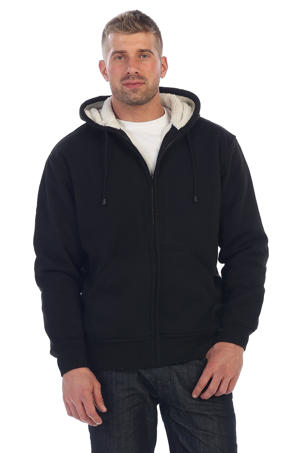 Lamswollen winterhoodies voor heren