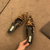 Damesschoenen met luipaardprint en puntige teen