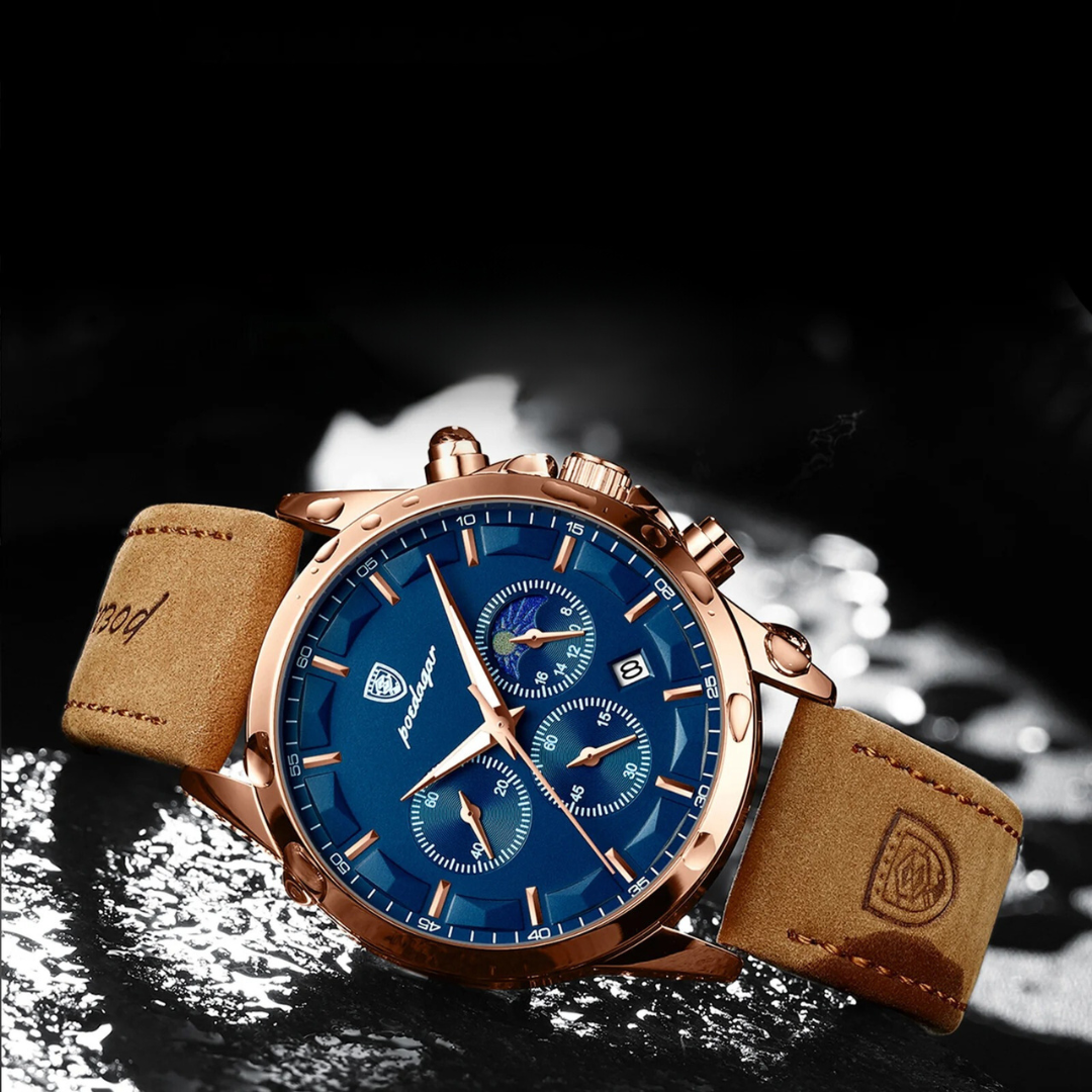 Waterdicht chronograaf herenhorloge