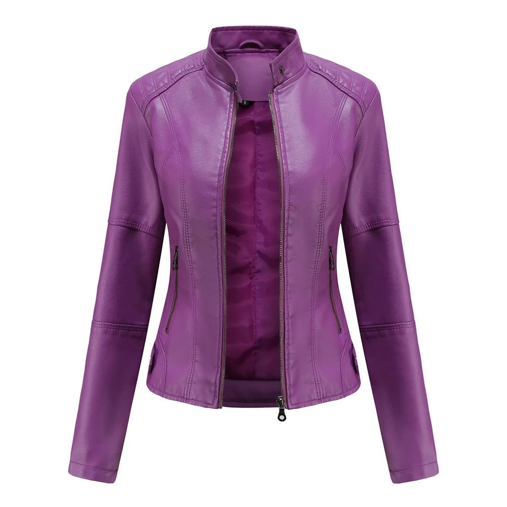 Leren Dames Motorjack