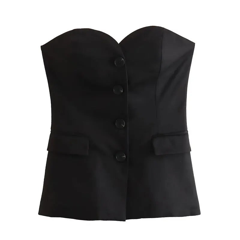 Set met off-shoulder tubetop en broek voor dames