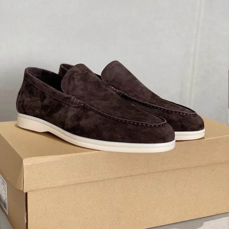 Suède leren loafers voor heren