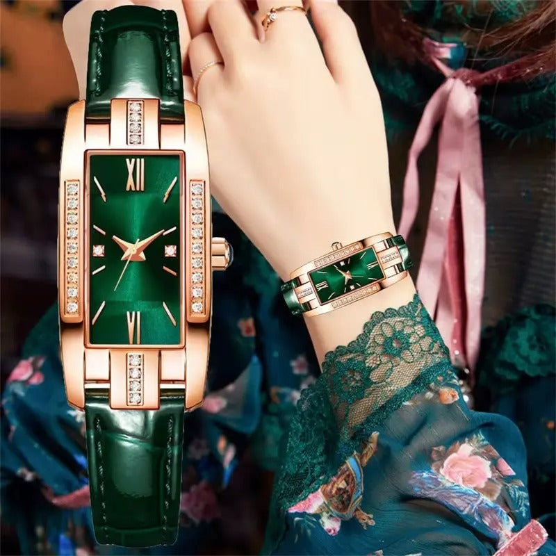 Elegant Luxe Vierkant Dameshorloge