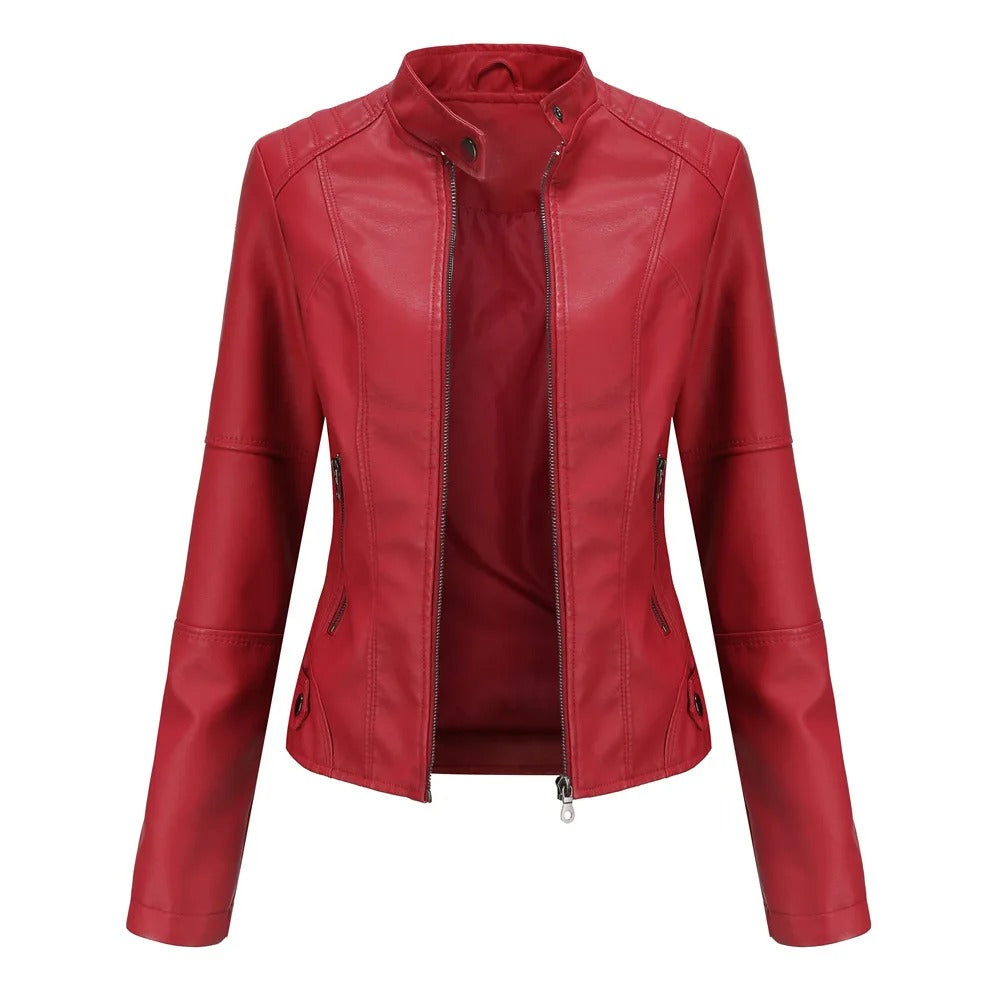 Leren Dames Motorjack