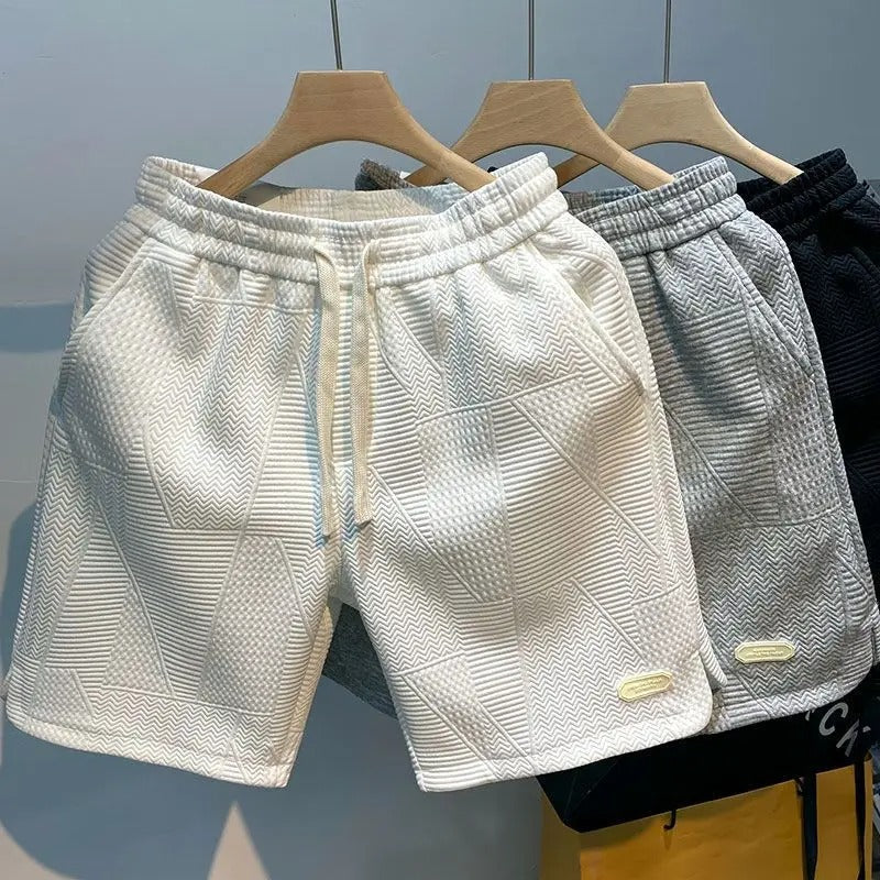 Sportshort met golfpatroon voor heren