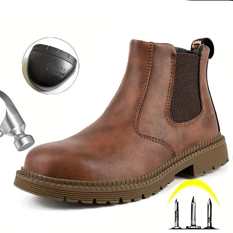 Waterdichte veiligheidsleren werkschoenen voor mannen