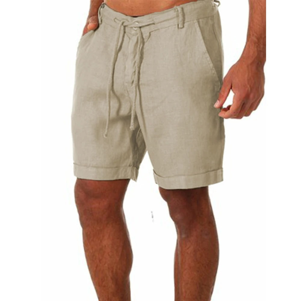 Heren Katoen Linnen Stijl Shorts