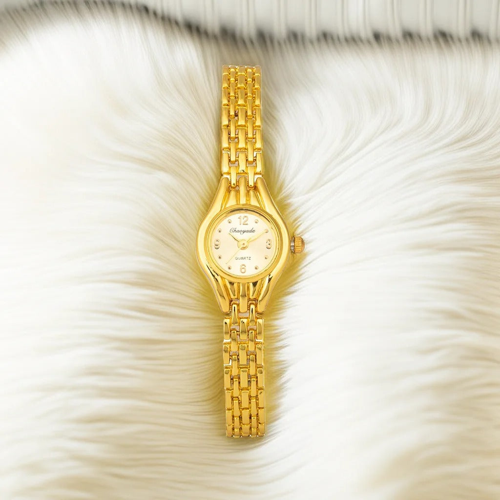 Mini Gouden Luxe Dameshorloge