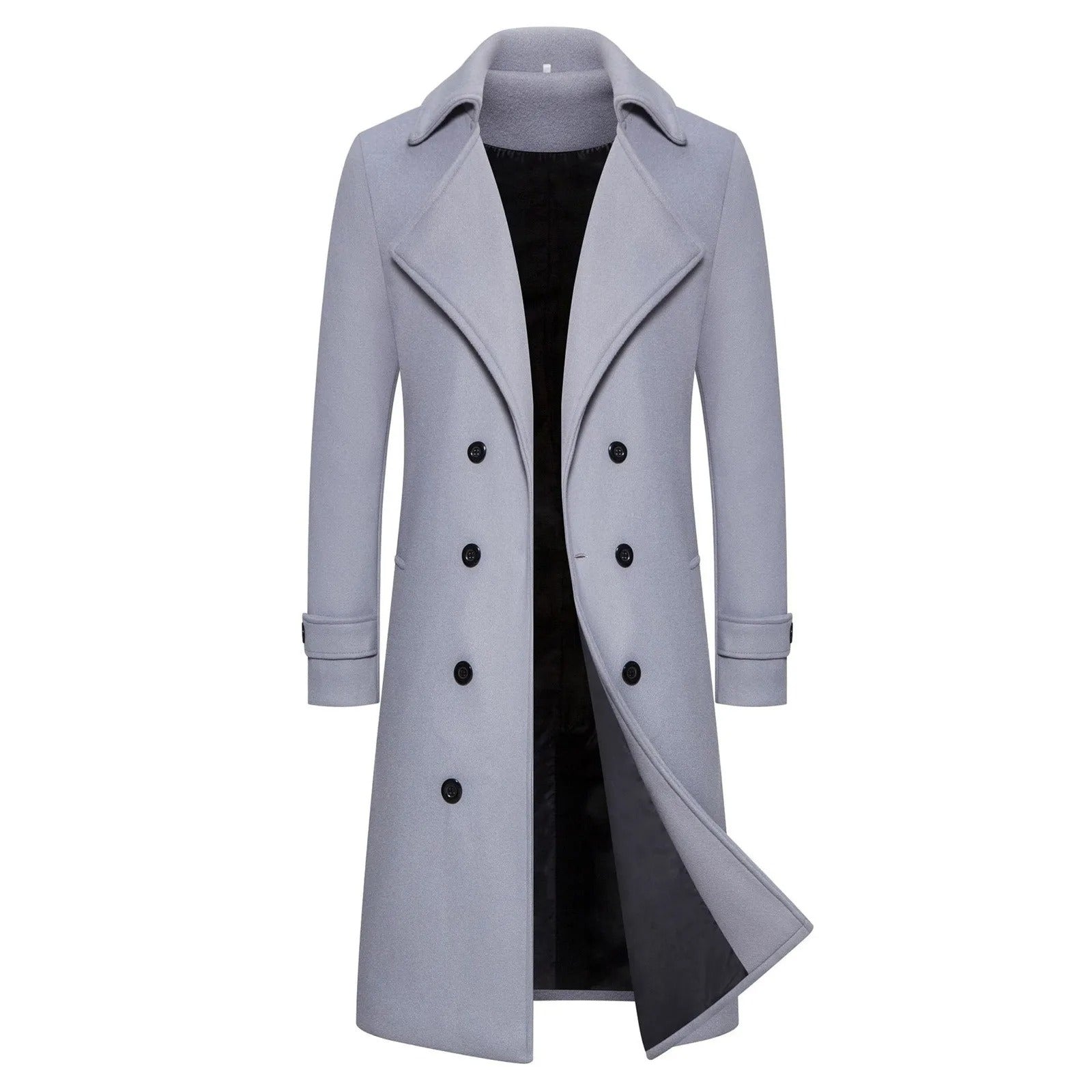Slim Fit Winterjas Trenchcoat Voor Heren Business Style