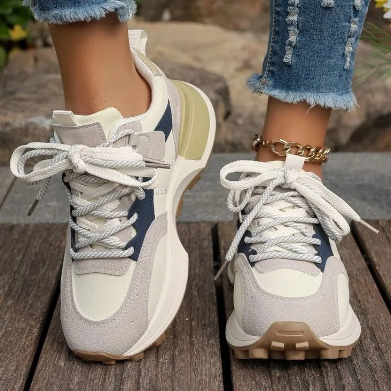 Dames Gemengde Kleuren Sneakers