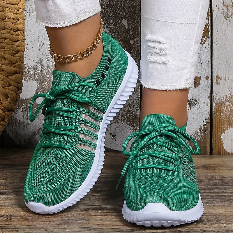 Vrouwen ademende gebreide sneakers