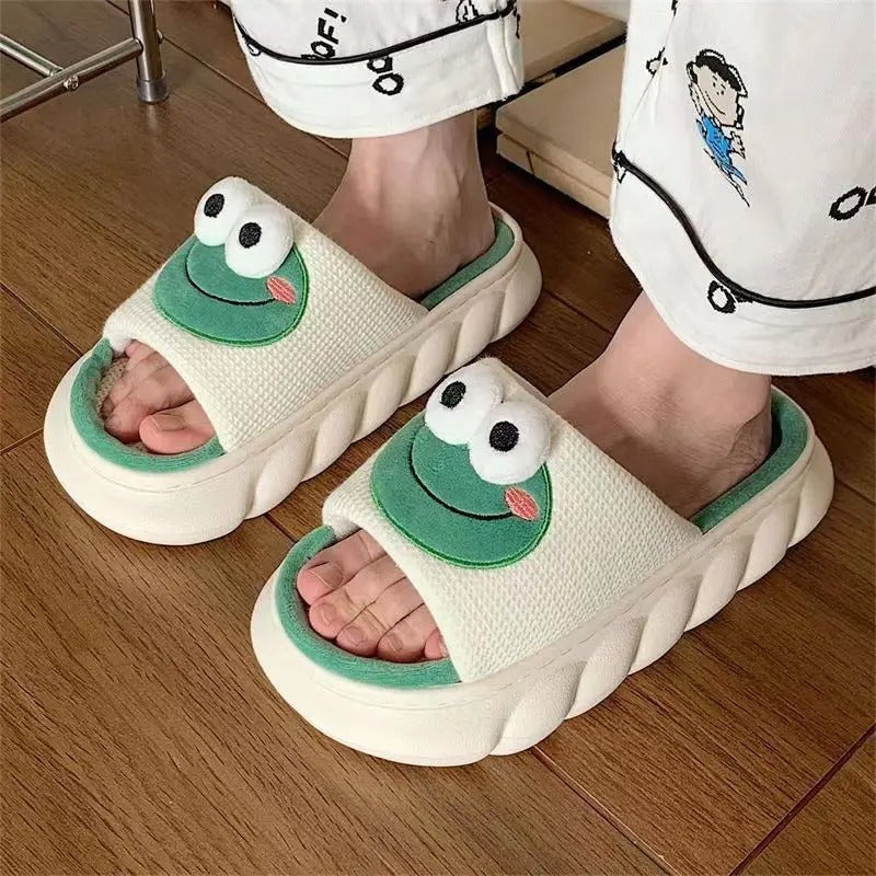 Dikke Zool Kikker Slippers