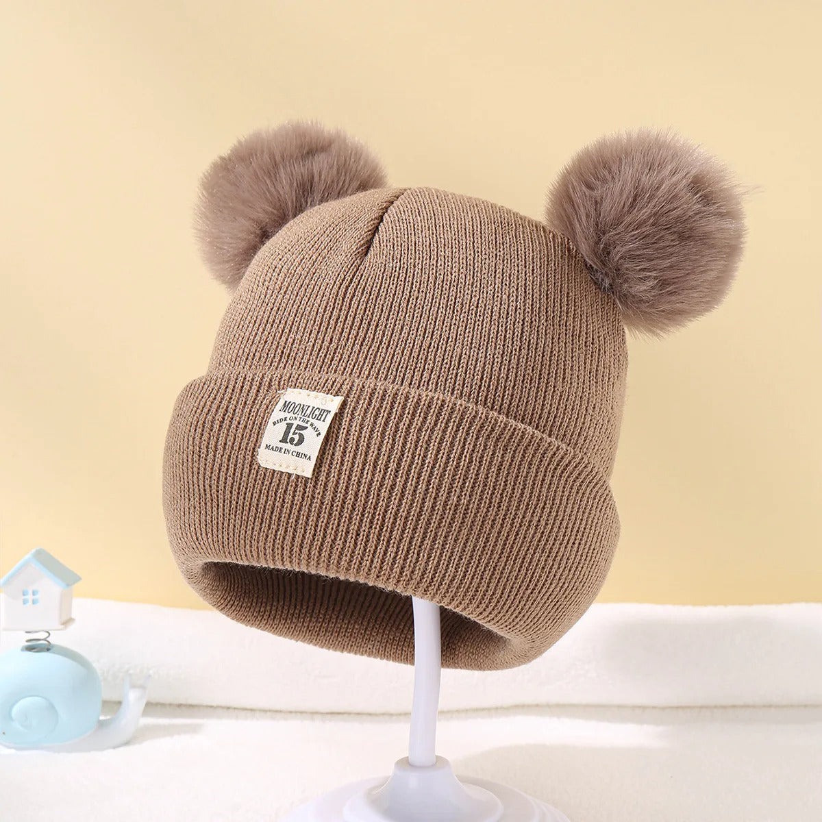 Wollen Gebreide Baby Muts