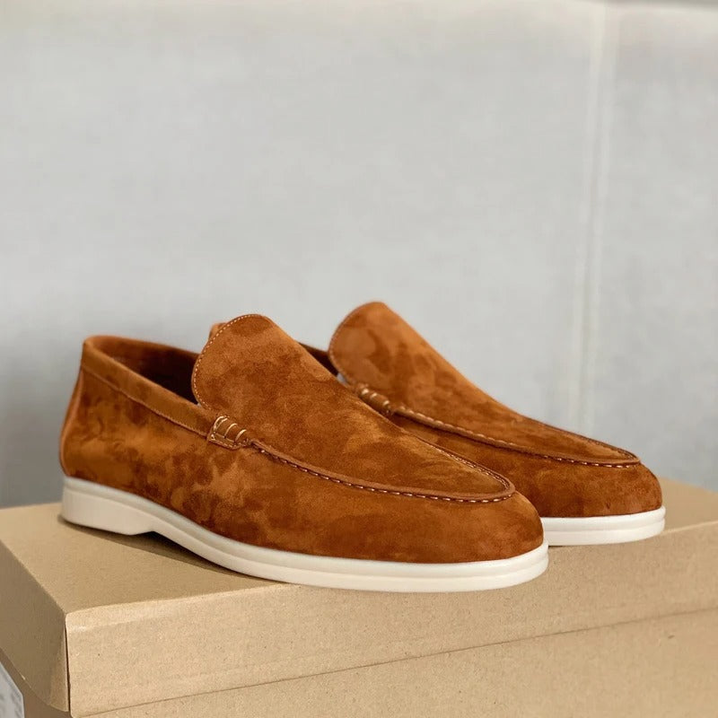 Suède leren loafers voor heren