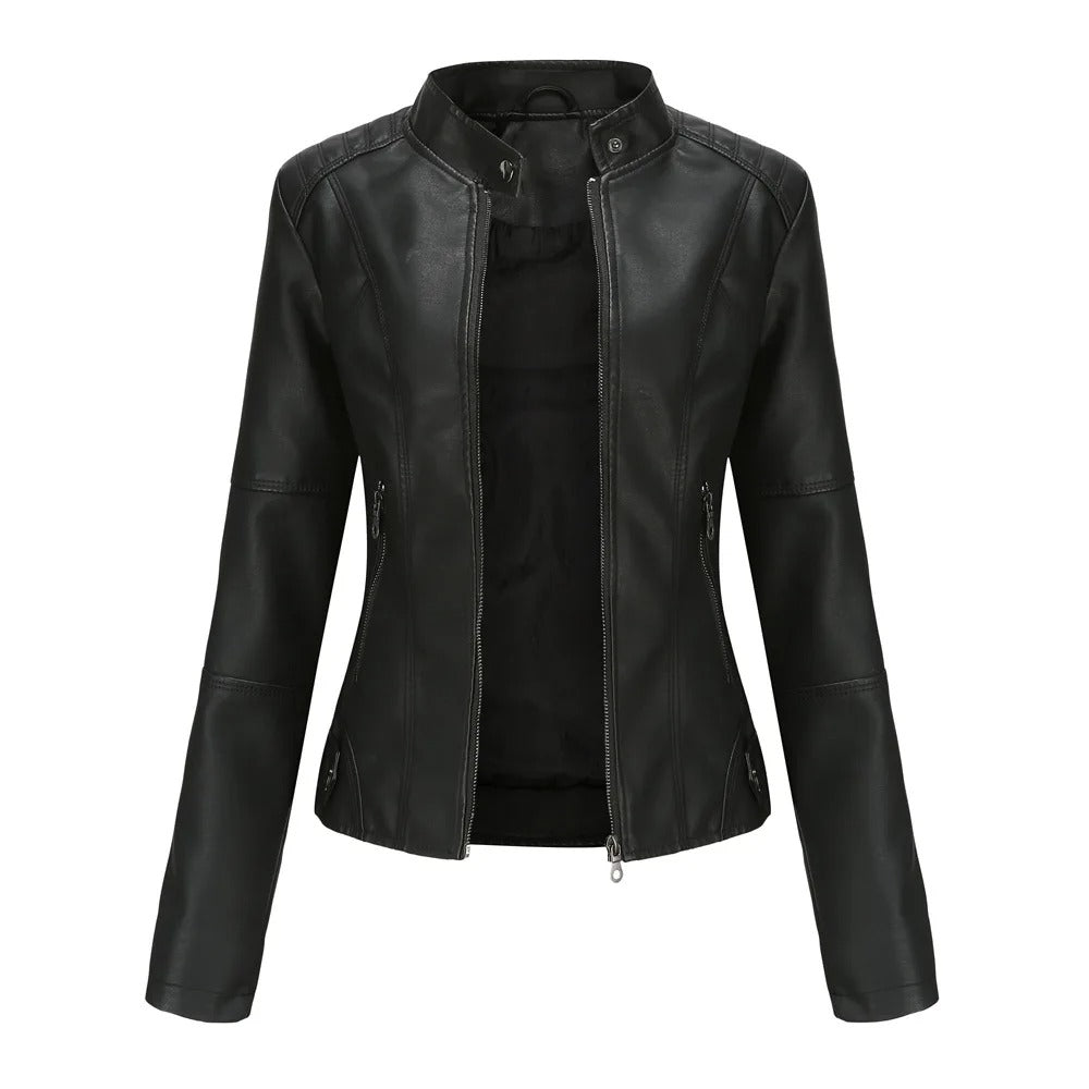 Leren Stijl Dames Motorjack
