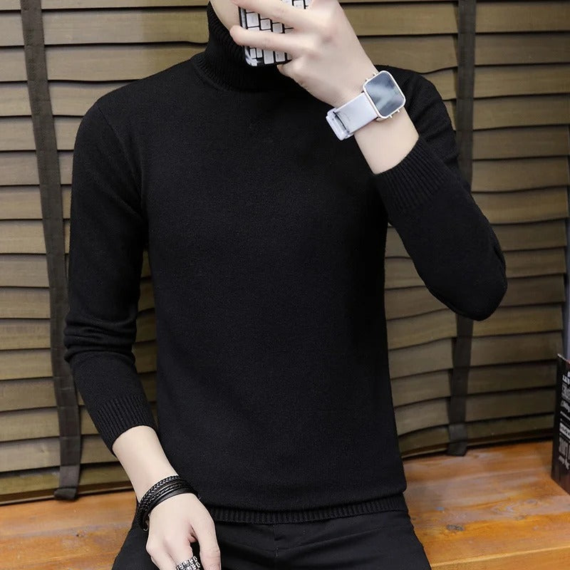 Heren Slim Turtleneck Sweater