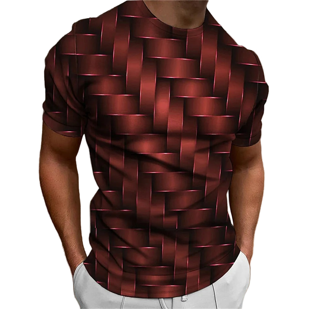 Geometrisch 3D Heren T-shirt
