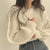 Dames losse vintage gebreide trui