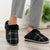 Flock Gestreepte Herenslippers voor Binnen