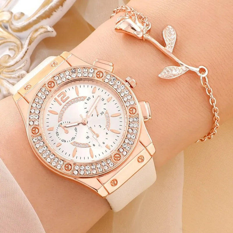 Luxe Strass Horloge (Set van 2 stuks)