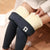 Fluweel gevoerde fleece dames winter legging