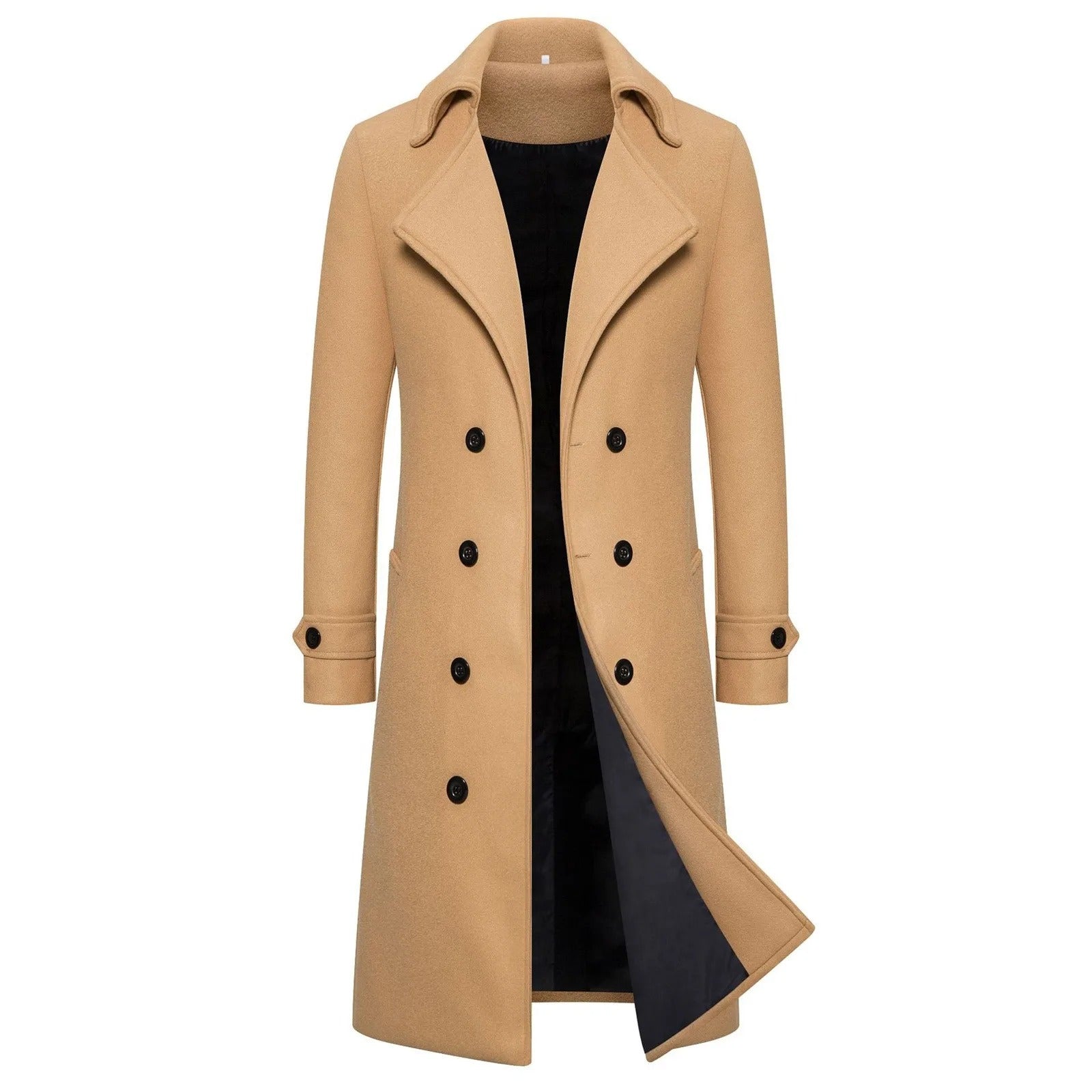 Slim Fit Winterjas Trenchcoat Voor Heren Business Style
