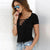 Variant image for Dames T-shirt Casual Zacht Katoen voor Comfortabele Dagelijkse Looks-17