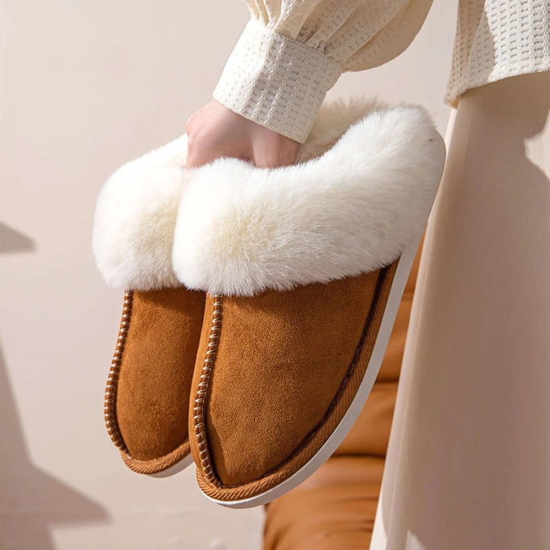 Fluffy warme pantoffels voor vrouwen