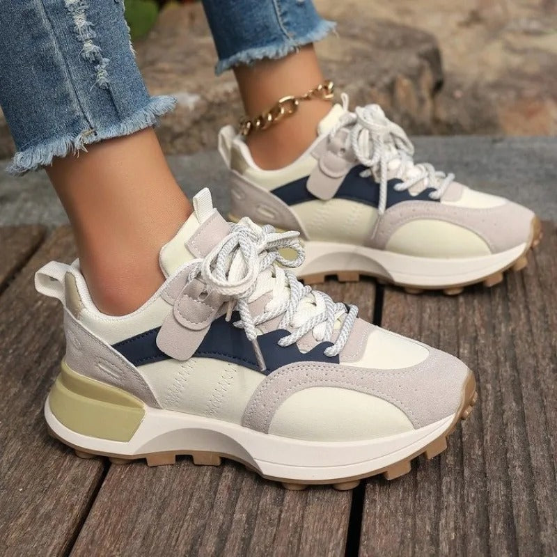 Dames Gemengde Kleuren Sneakers