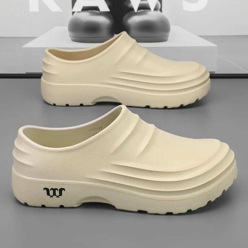 Heren Antislip Werkschoenen Slip-On Ontwerp