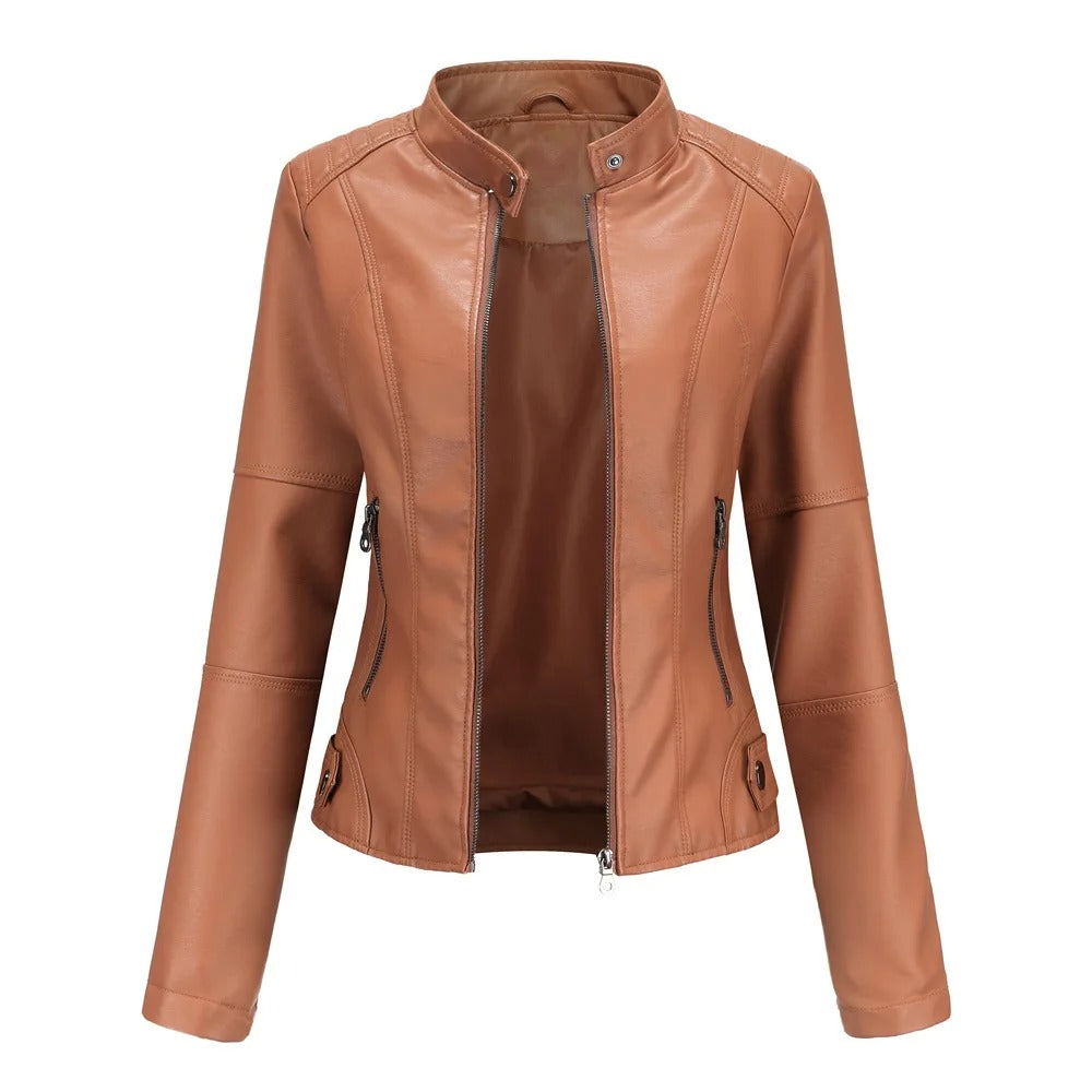 Leren Dames Motorjack