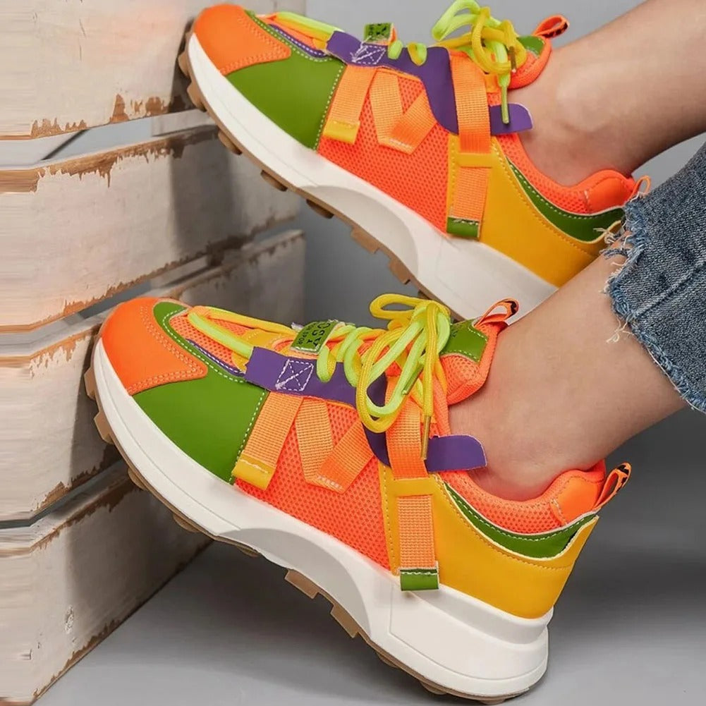 Vrouwen Ademend Gekleurde Sneakers