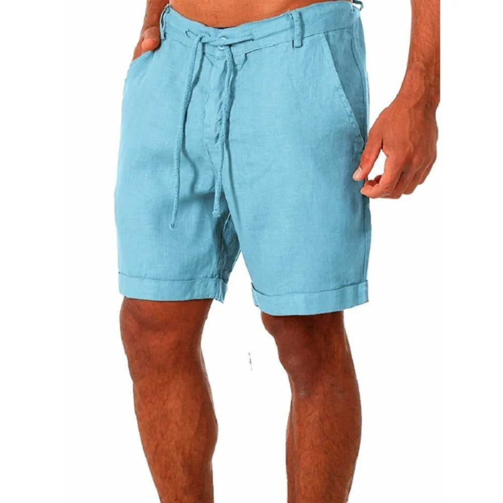 Heren Katoen Linnen Shorts