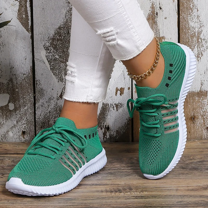 Vrouwen ademende gebreide sneakers