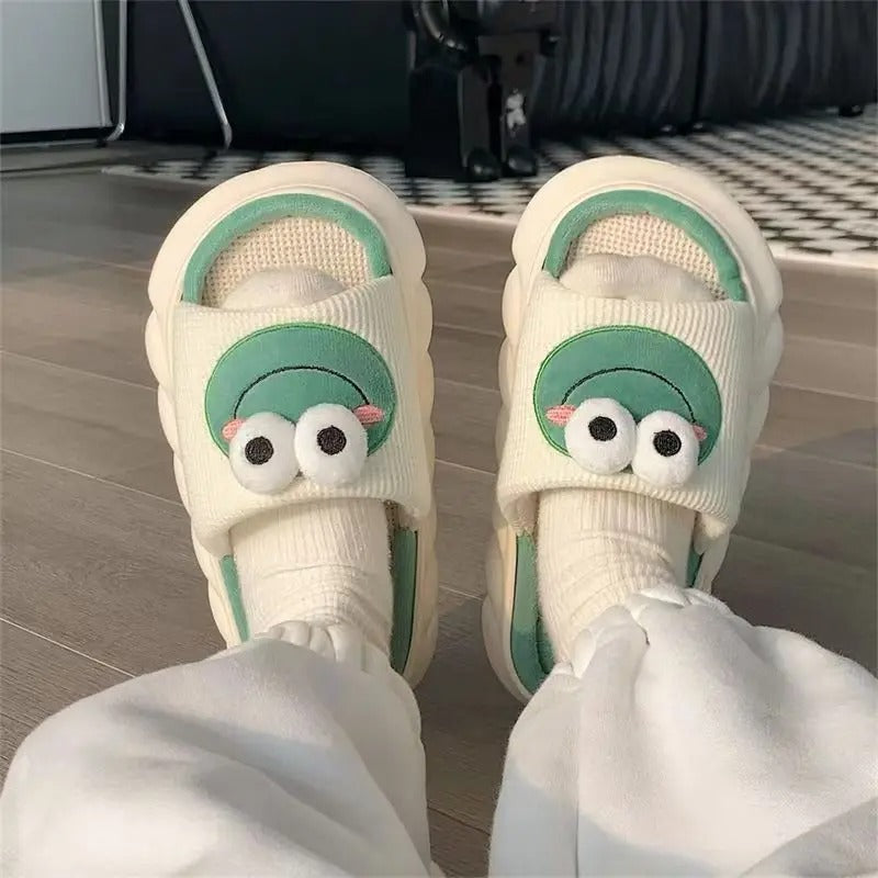 Dikke Zool Kikker Slippers