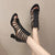 Gladiatorsandalen met hoge hakken voor dames
