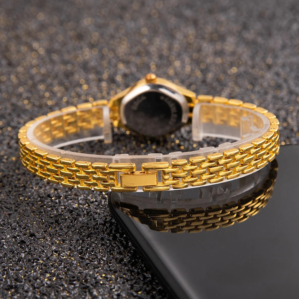 Mini Gouden Luxe Dameshorloge