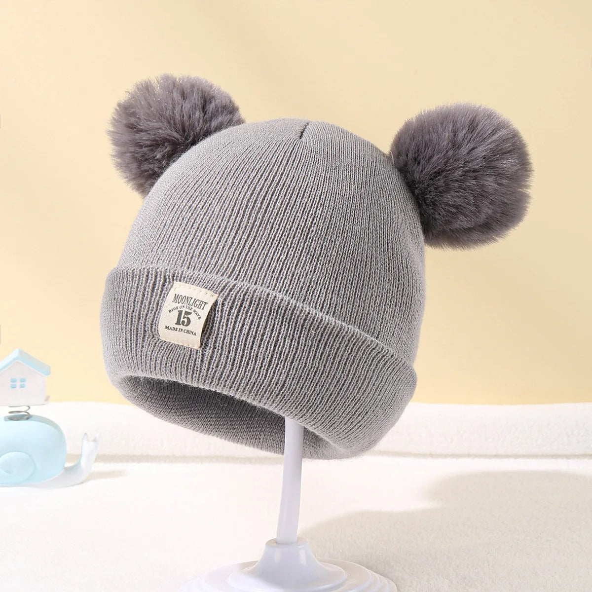 Wollen Gebreide Baby Muts