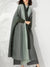 Gradiënt geplooide trenchcoat voor dames