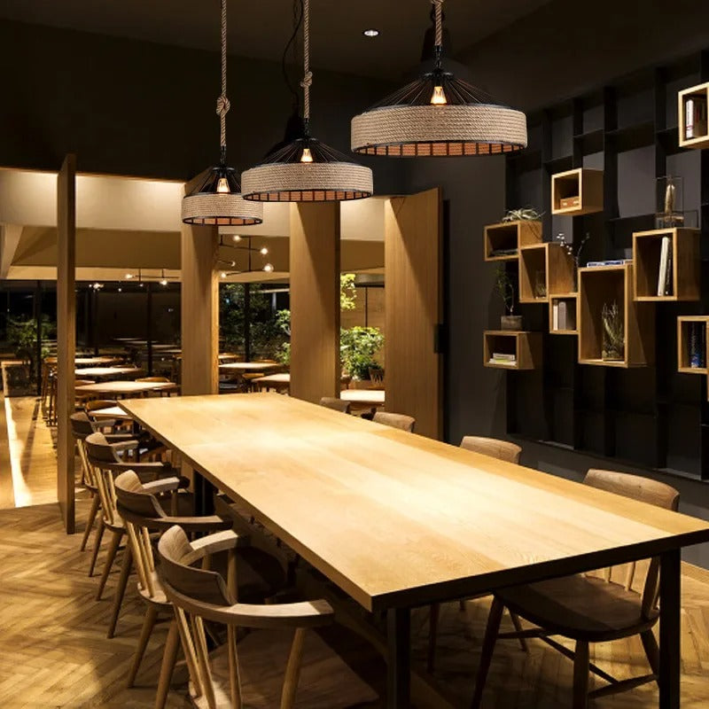 Vintage Henneptouw Hanglamp