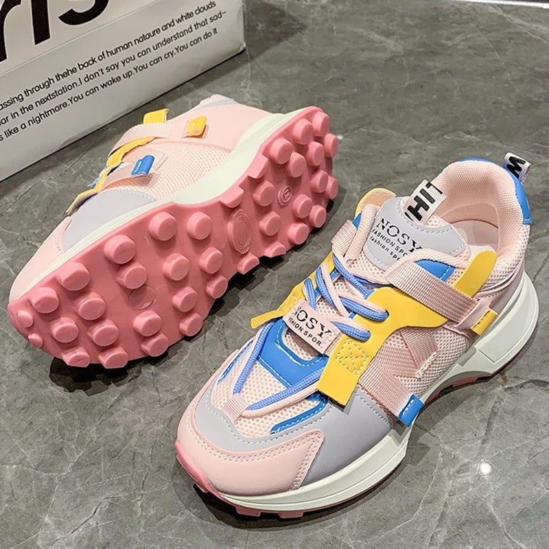 Vrouwen Ademend Gekleurde Sneakers